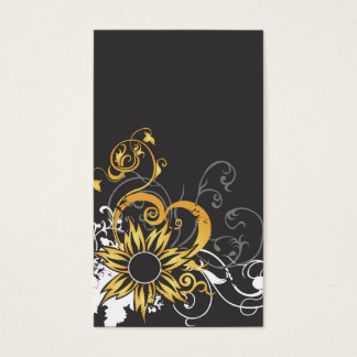 Abstract flowers Profile Card