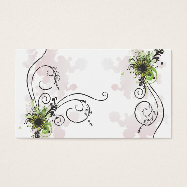 abstract flowers Profile Card (Front)