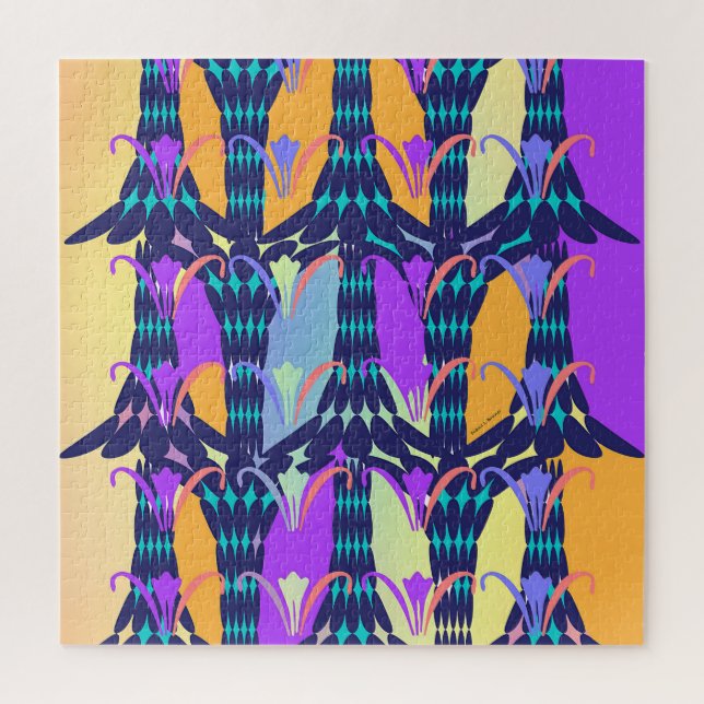 ABSTRACT FLOWERS PUZZLE (Vertical)