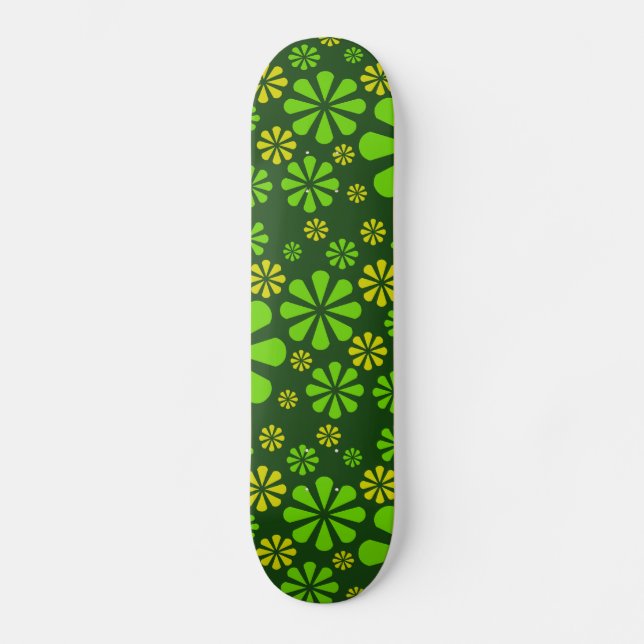 Abstract Flowers skateboard (Front)