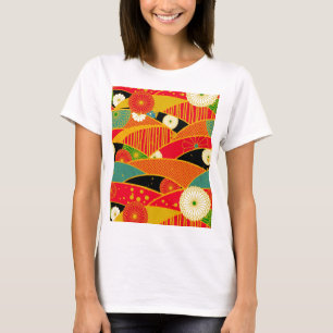 Abstract Flowers T-Shirt