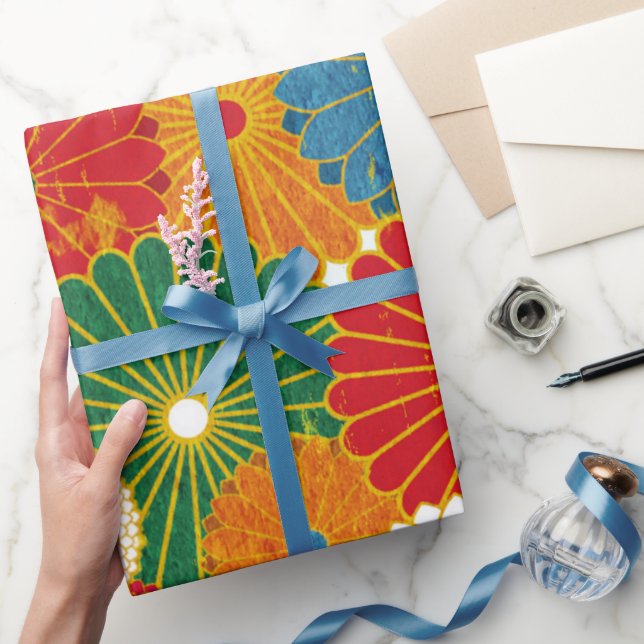 Abstract Flowers Wrapping Paper (Gifting)