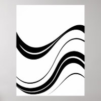 Abstract Flowing Lines Art | Modern Minimalist 