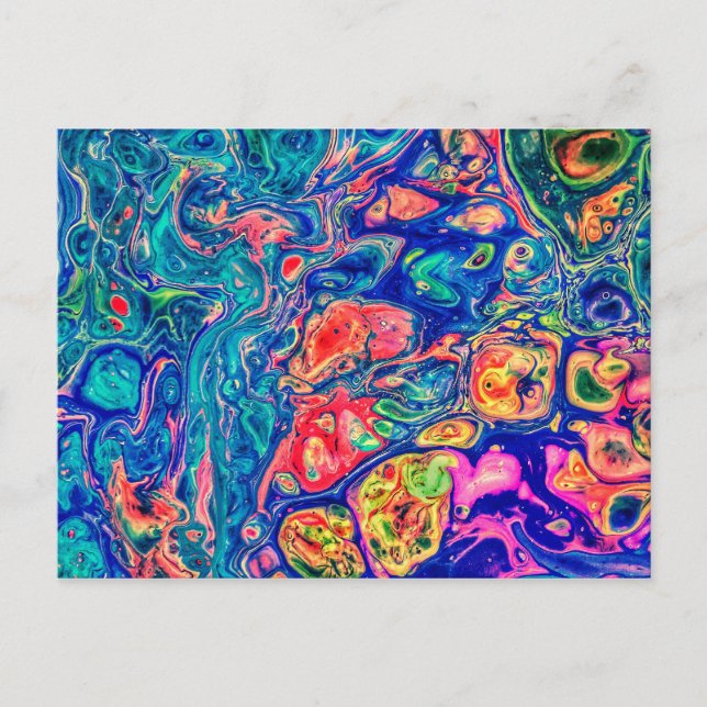 Abstract fluid art postcard (Front)