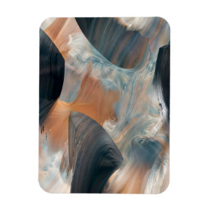 Abstract Fluid Dreamscape Flow Art Magnet