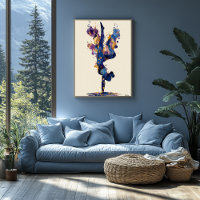Abstract Fluid Ink Gymnast – Modern Motion Art