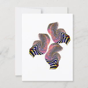 Abstract fluid postcard