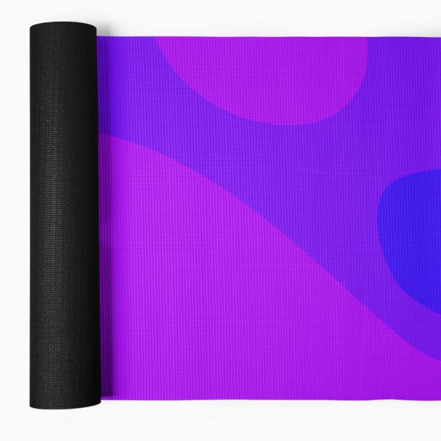 Abstract Fluid Shapes Purple Yoga Mat (Creator Uploaded)