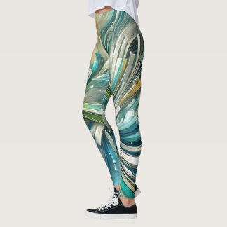 Abstract Fluid Swirl Women's Leggings