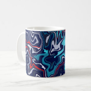 Abstract Fluid Wave Design Coffee Mug