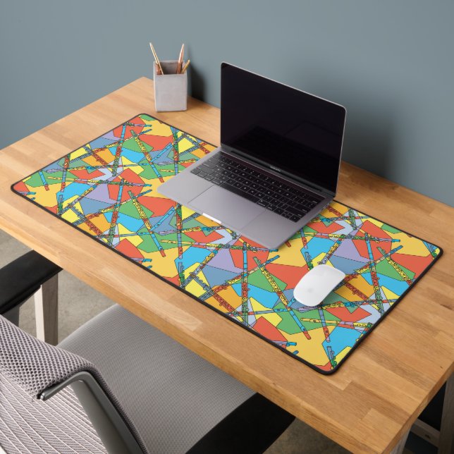 Abstract Flutes Desk Mat (Office 2)