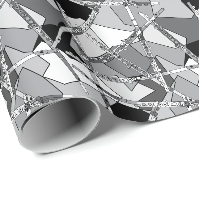 Abstract Flutes Wrapping Paper (Roll Corner)