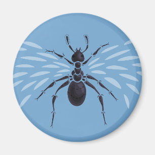 Abstract Flying Ant With Wings Magnet