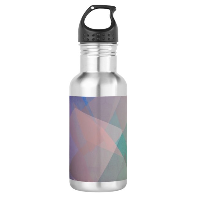 Abstract Flying Particles | Geometrical Shapes 710 Ml Water Bottle (Front)