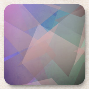 Abstract Flying Particles   Geometrical Shapes Coaster