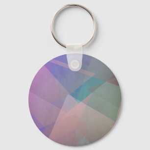 Abstract Flying Particles   Geometrical Shapes Key Ring