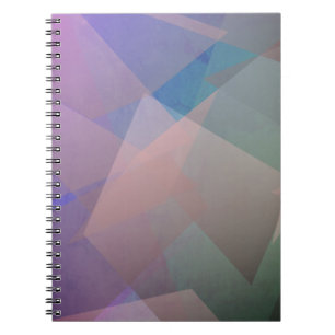 Abstract Flying Particles Geometrical Shapes Notebook