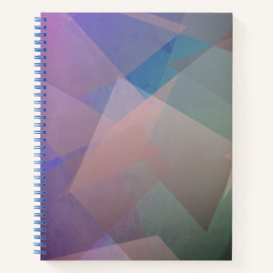 Abstract Flying Particles Geometrical Shapes Notebook