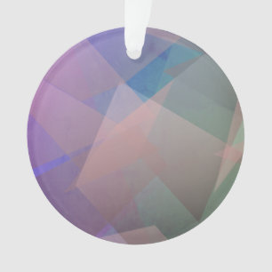 Abstract Flying Particles   Geometrical Shapes Ornament