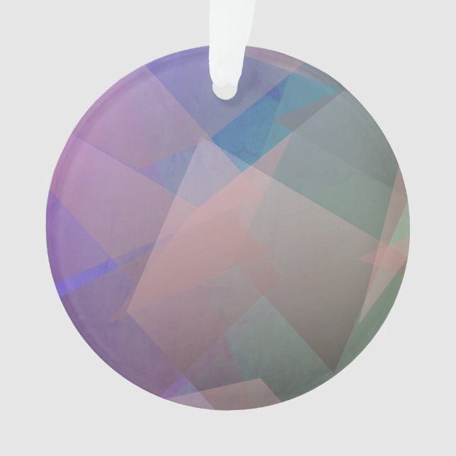 Abstract Flying Particles | Geometrical Shapes Ornament (Front)