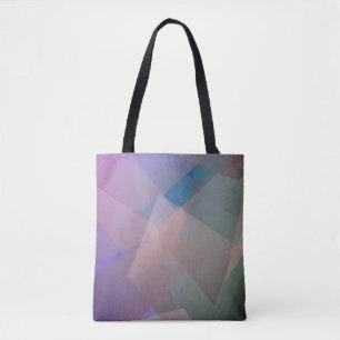 Abstract Flying Particles Geometrical Shapes Tote Bag