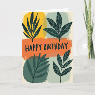 Abstract Foliage Card