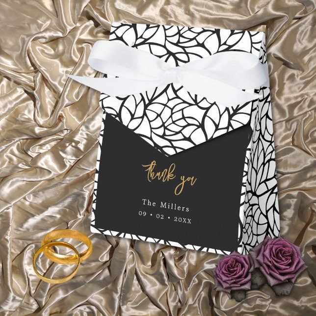 Abstract Foliage Pattern Favour Box (Abstract Foliage Pattern Favor Box)