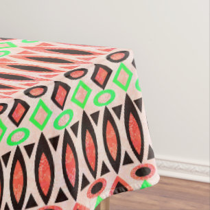 Abstract folk african ethno traditional native tri tablecloth