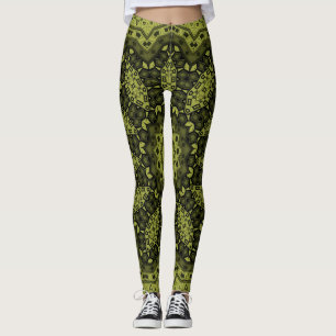 Abstract folk mandala ethno traditional ornamental leggings