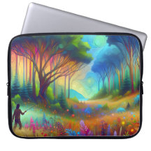 Abstract forest landscape graphics