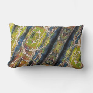 Abstract forest through the trees lumbar cushion
