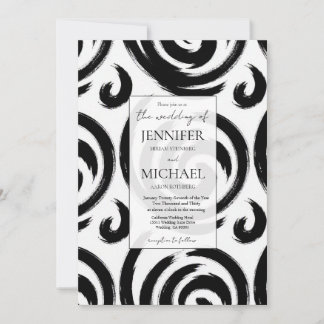 Abstract Formal Luxury | QR Code Wedding Invitation