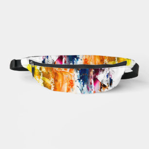 Abstract Forms Born from a Living Artist’s Palette Bum Bags