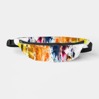 Abstract Forms Born from a Living Artist’s Palette Bum Bags