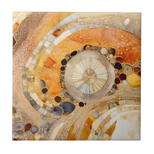 Abstract Fossil Tile