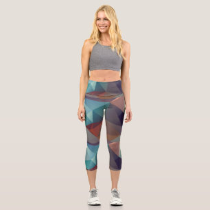 Abstract fractal art digital art capri leggings