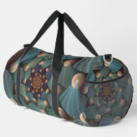 Abstract Fractal Art With Depth Brown Slate Blue
