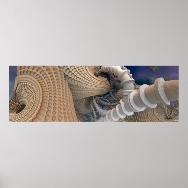 Abstract Fractal Artwork Wall Poster (Front)