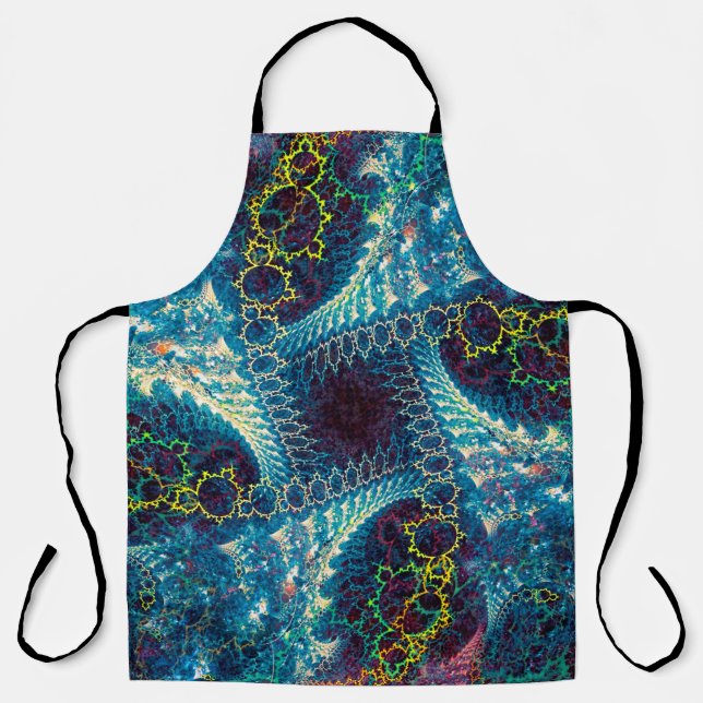 Abstract fractal background - computer-generated i apron (Front)
