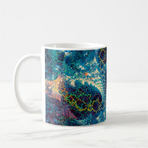 Abstract fractal background - computer-generated i coffee mug