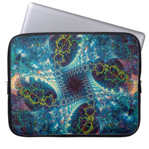 Abstract fractal background - computer-generated i laptop sleeve