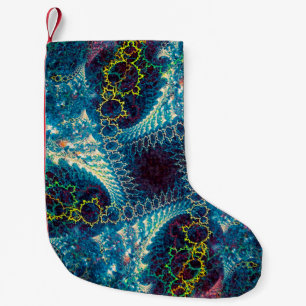 Abstract fractal background - computer-generated i small christmas stocking