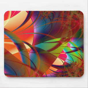 Abstract fractal background mouse pad