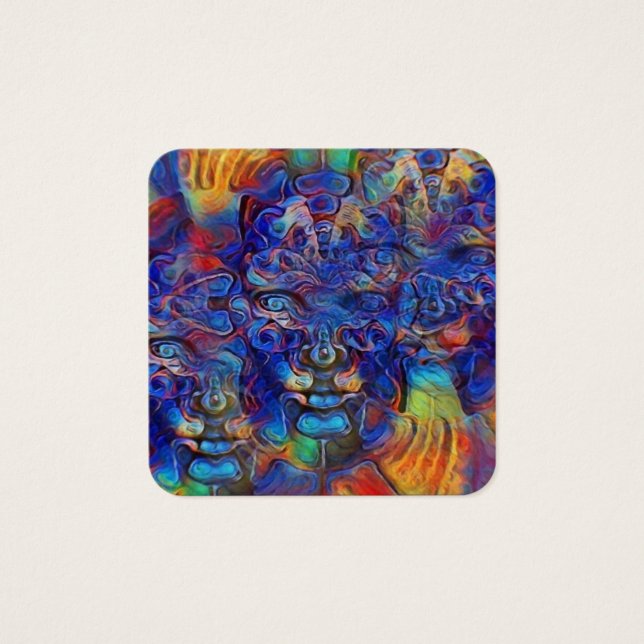 Abstract fractal faces (Front)