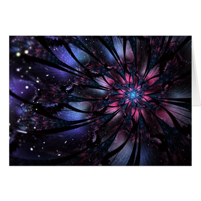 Abstract fractal flower design.   (Front Horizontal)