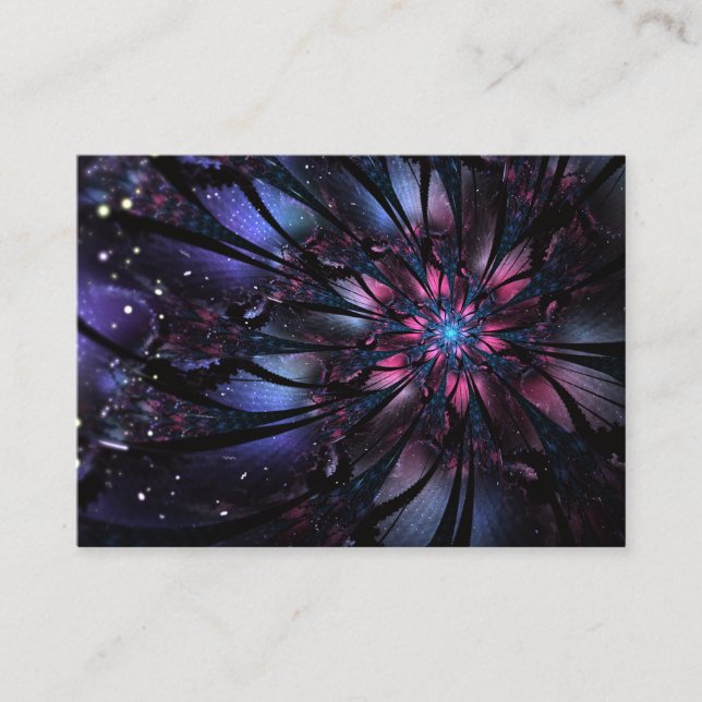 Abstract fractal flower design.   advice card (Front)