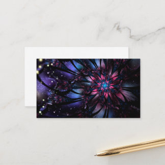 Abstract fractal flower design.  appointment card