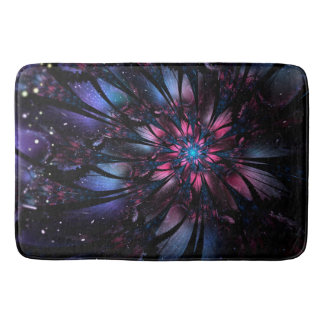 Abstract fractal flower design. bath mat