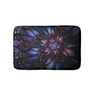 Abstract fractal flower design.  bath mat