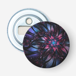 Abstract fractal flower design. bottle opener